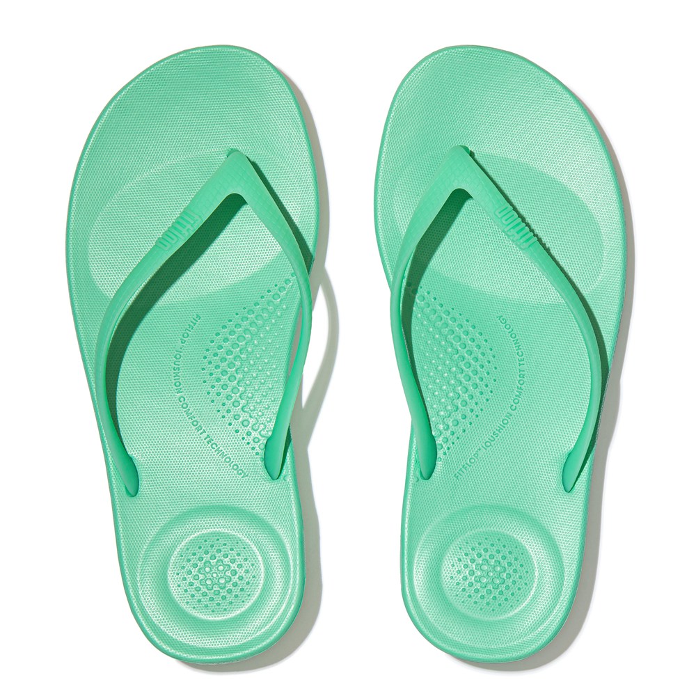 Fitflop Womens Flip-flops Mint Green - Iqushion Ergonomic - 03OGCYQRI